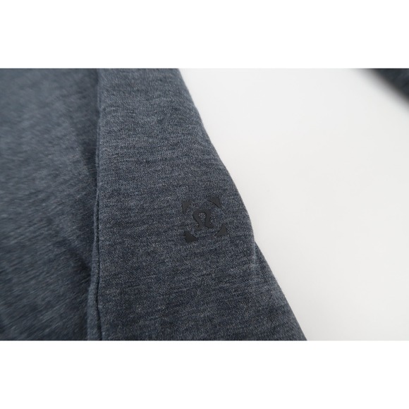 Lululemon Mens Large 5‎ Year Basic Henley Long Sleeve Shirt Heathered Dark Gray - Picture 3 of 9